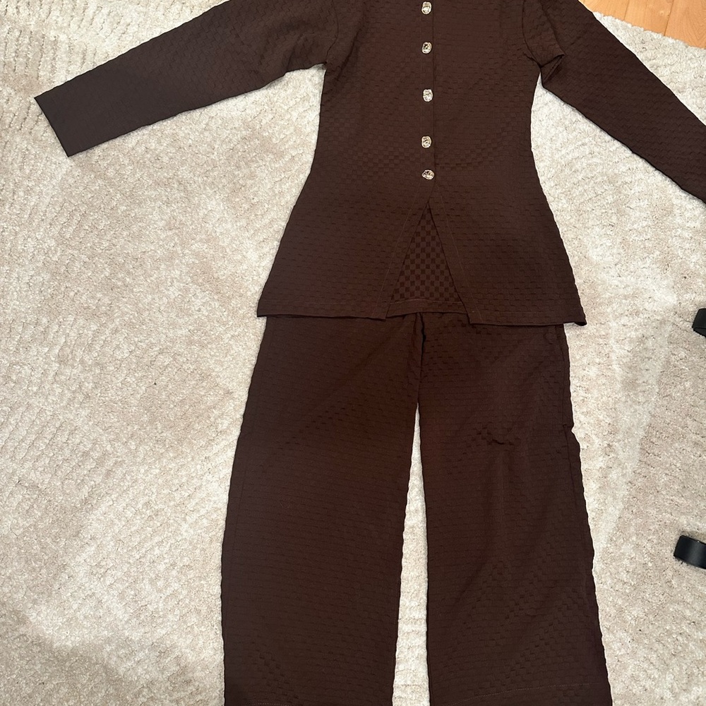 Sophisticated Chocolate Brown Women's co-ord set